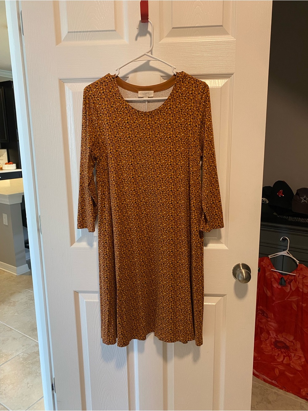 LOFT Long-Sleeve A-Line Dress